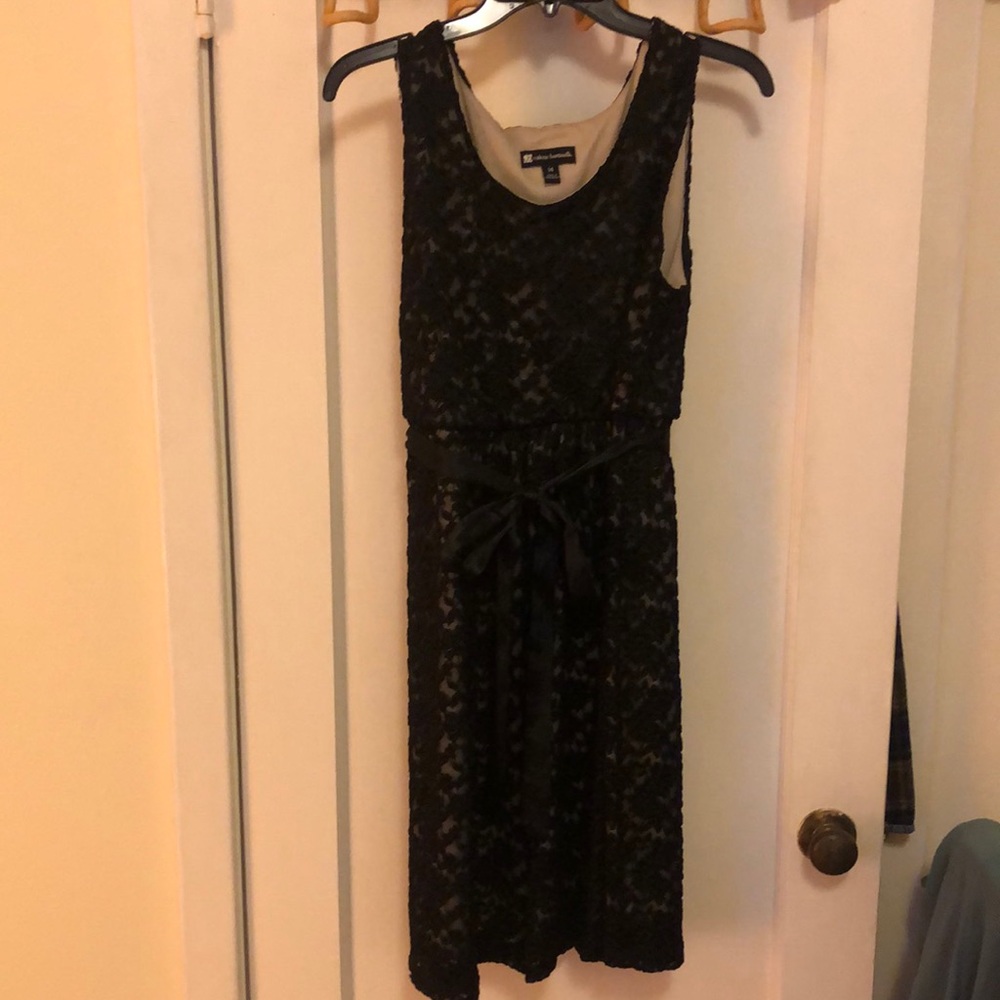 Black, lace dress, size 14